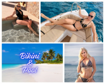 Bikini und Pool
